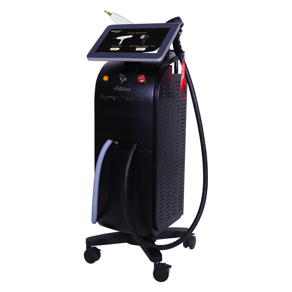 

Professional 2 Handles ND YAG Tattoo Removal Diode Laser 755 808 1064nm Depilation Alma Soprano Laser Hair Removal