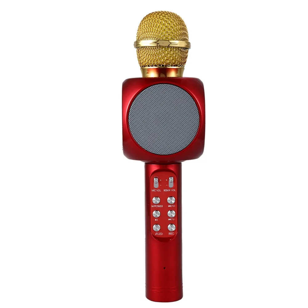 

GAM-816B condenser wireless karaoke microphone with Player MIC Speaker Record Music KTV Microfone