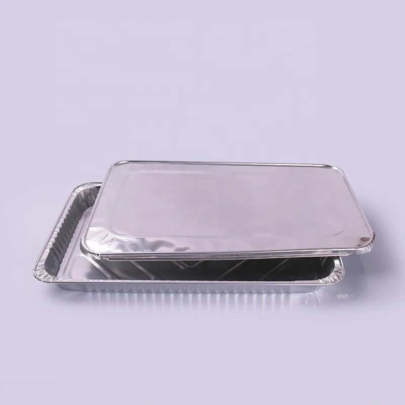 5400ml Food Packaging Aluminum Foil Plates Disposable Foil Container Large Turkey Grill Tray