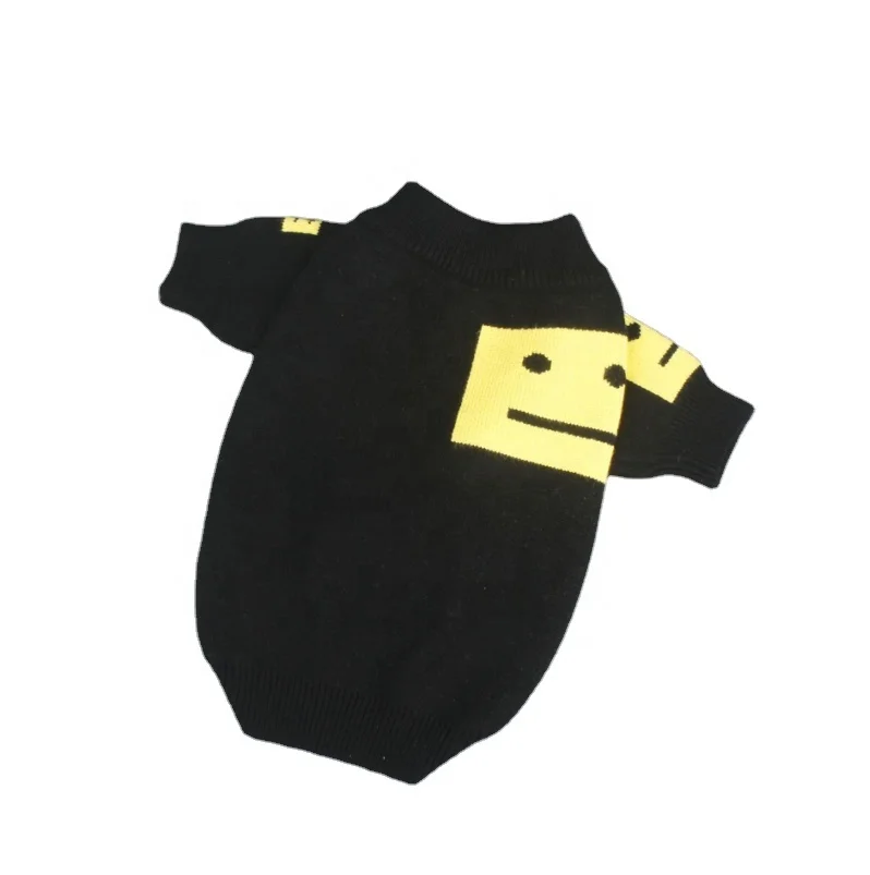 

Autumn And Winter Warm Fashion Clothes French Trend Smiling Dog Sweater Brand