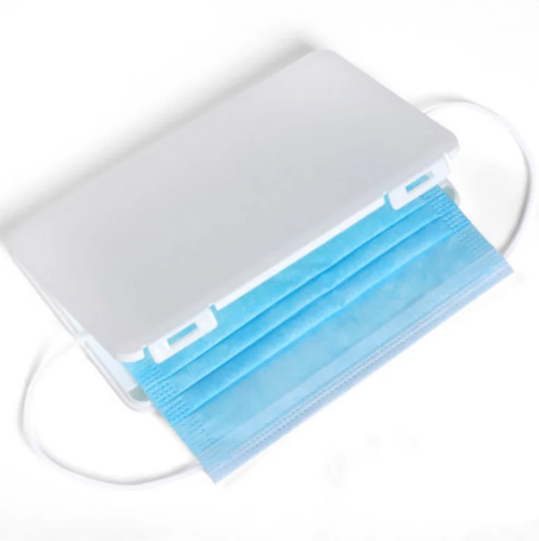 

Lightweight Plastic Dustproof Portable Ear Tie Masks Storage Box Mask Keeper Holder
