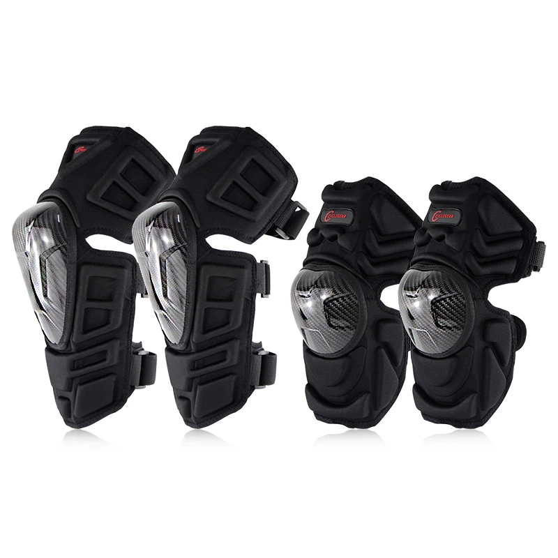 

Cyclegear 4pcs/lot Carbon Fiber Knee&Elbow protetor Guard Motorcycle Equipment CG-K09H09