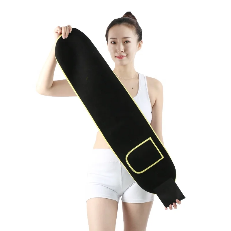 

Neoprene Slimming Belt Body Sauna Wrap Fat Burn Waist Tummy Weight Loss, Black + colorful edge (more than 30 colors are available)