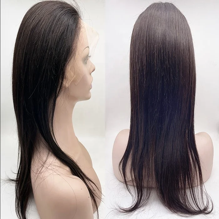 

Dark brown #2 soft straight 100 brazilian virgin hair full lace wigs Brazilian unprocessed wigs