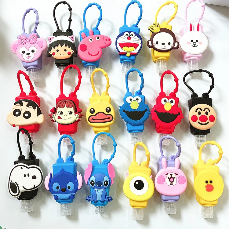 

30ml cartoon mini pocket hand sanitizer kids keychain hand sanitizer
