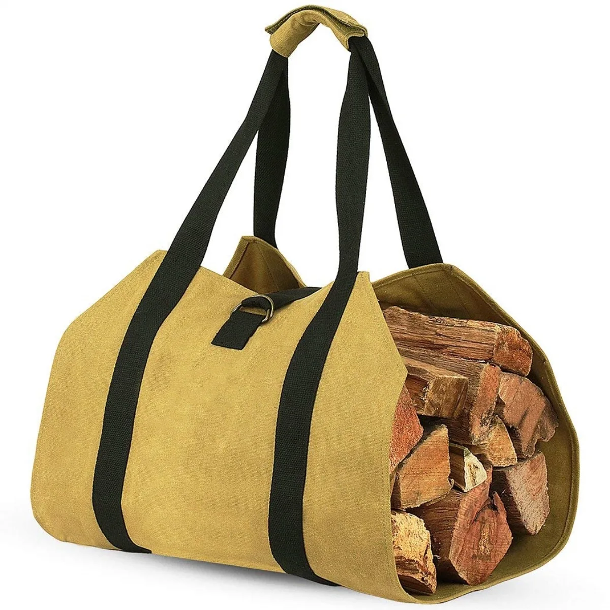 

High quality firewood collection tote bag outdoor wood storage bag for hiking, Customized color