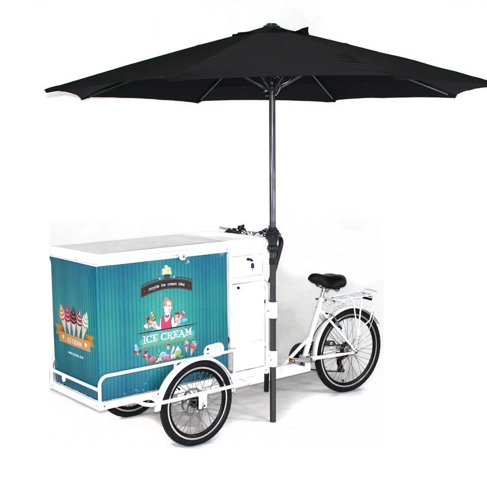 

200L Fridge Ice Cream Tricycle Cargo Bike for Sale, Red