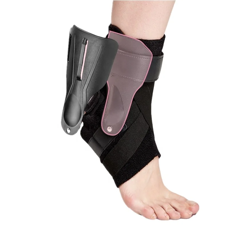

High Quality Adjustable Lace Up Ankle Stabilizer Sports Ankle Brace Support, Black
