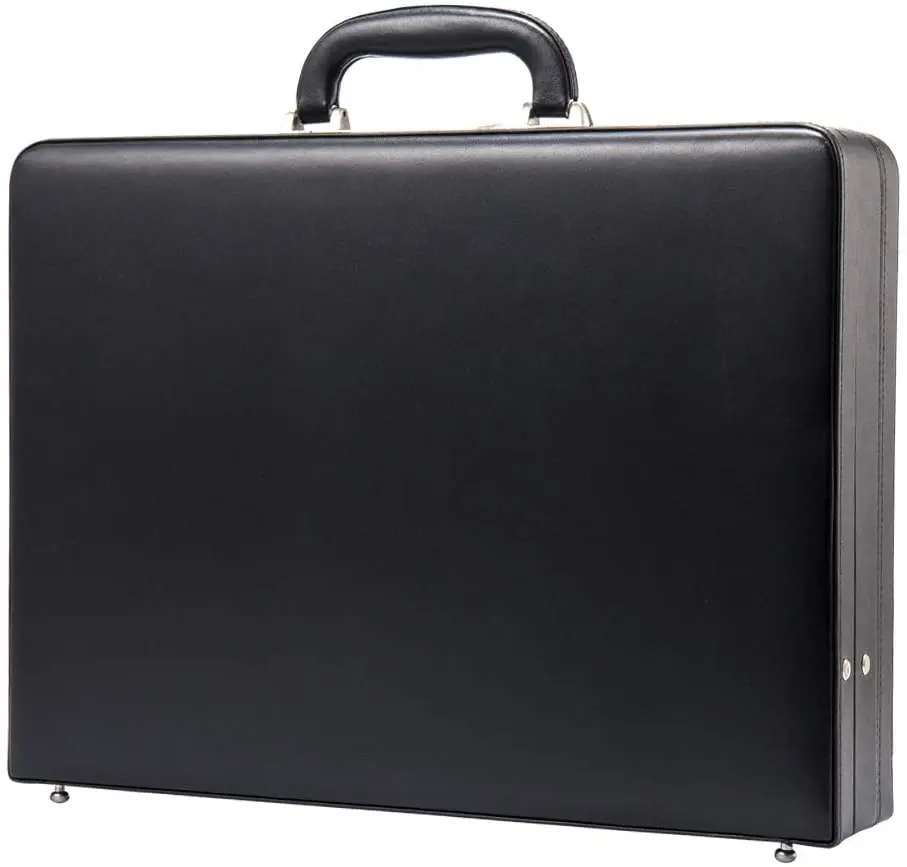 

Bonded Leather Slim Hard-sided Laptop Cases with Combination Locks Hard Attache Briefcases, Customized color