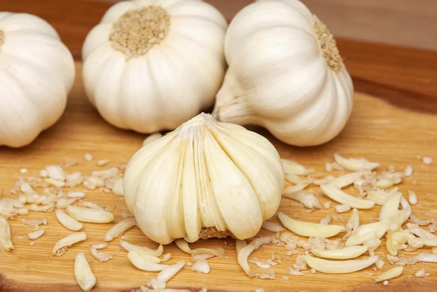 Comparison of whole garlic cloves, minced garlic, and bottled garlic in measuring spoons