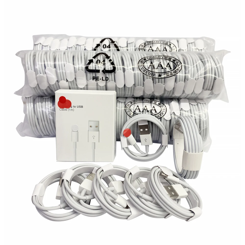 

Usb Charger Cable For Iphone X/11/12 Fast Charging Cable For Iphone 6/7/8 2.1a Charging Cable For Iphone Charger, White