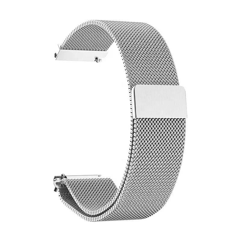 

High quality 7 colors Magnetic strap Suitable for Smart watch stainless steel mesh strap 18mm 20mm 22mm watch bracelet, Silver,golden,rose gold, black, red,blue,purple ,brown,
