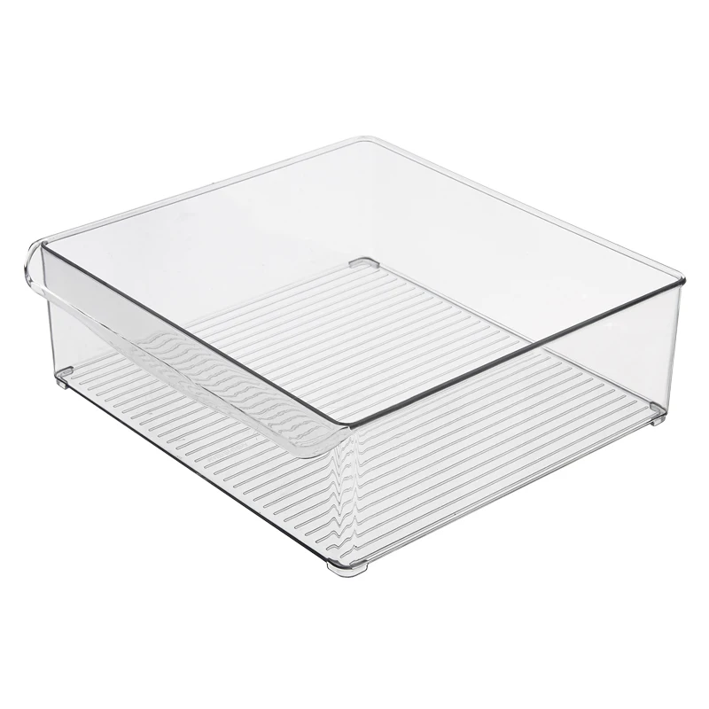 

Refrigerators and Freezers Kitchen Clear Plastic Stackable Plastic Fridge Container Organizer Bins with Drawer