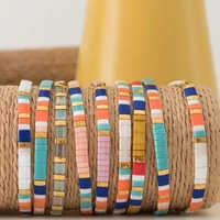 

Bohemian fashion tila bead handmade mens jewelry bracelet,wholesale jewelry charm bracelet
