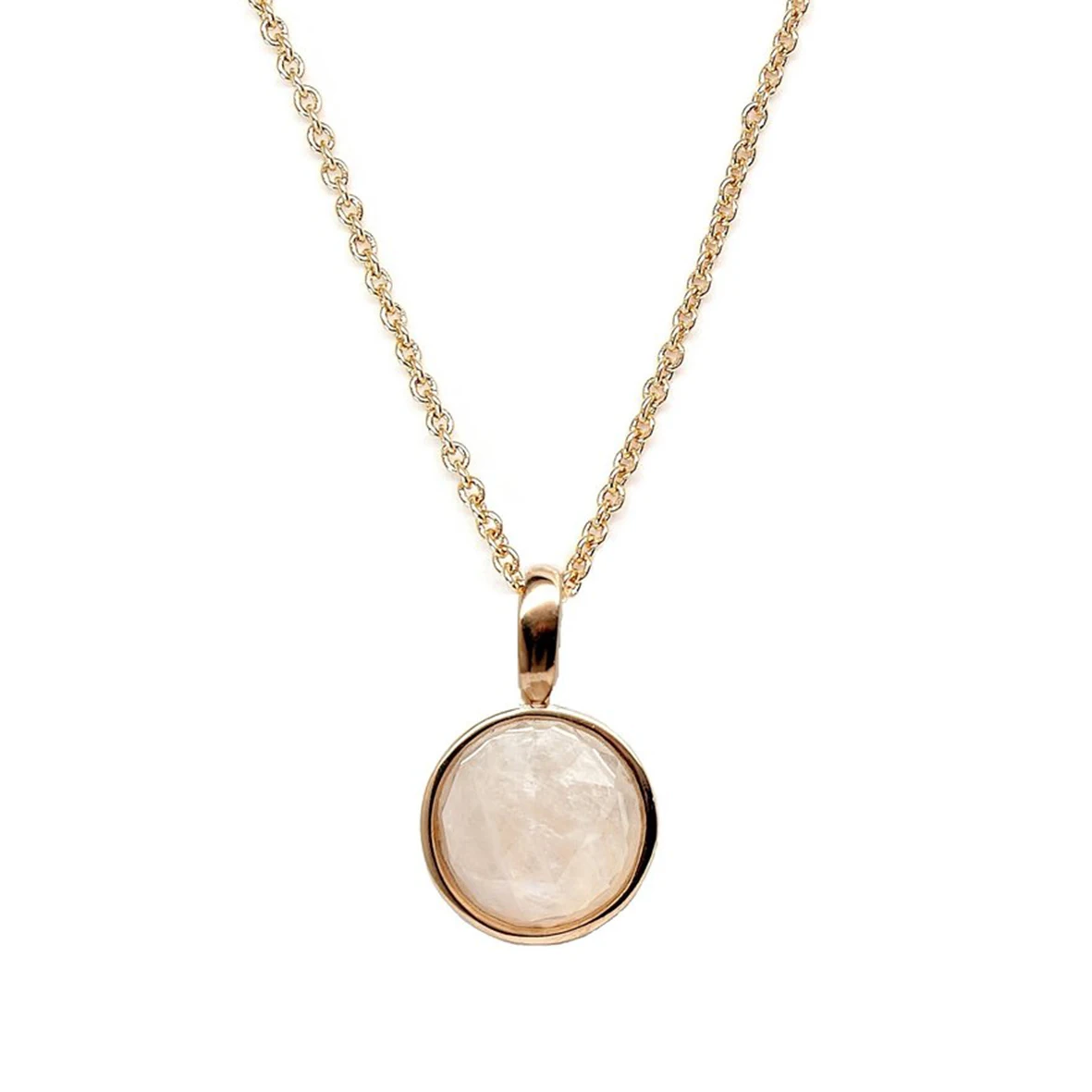 

14K Yellow Gold White Freshwater Round Pearl Classic Pendant Necklace Jewelry Dainty Gold Chain