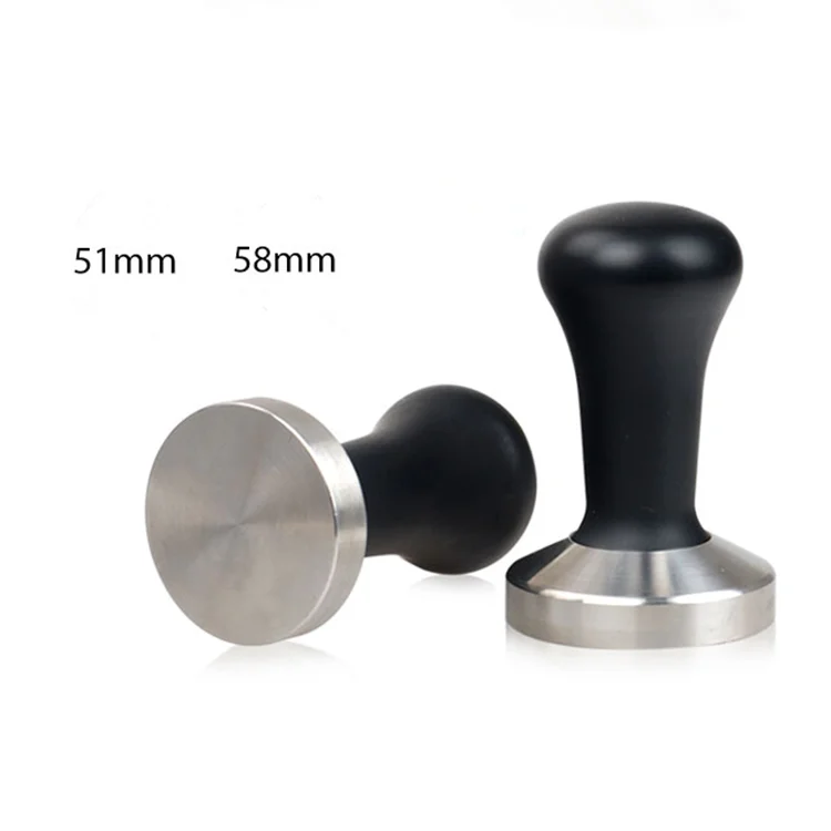

58mm Espresso Coffee Tamper Black coffee tamper with flat base