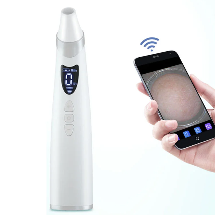 

Hot sale Blackhead Remover Vacuum Beauty Machine Pore Extractor remover Vacuum Acne Cleaner For Nose and Face, White