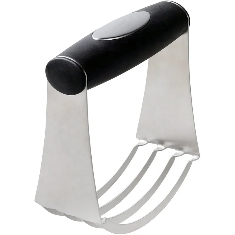 
Stainless Steel Dough Blender with Non-Slip Handle 
