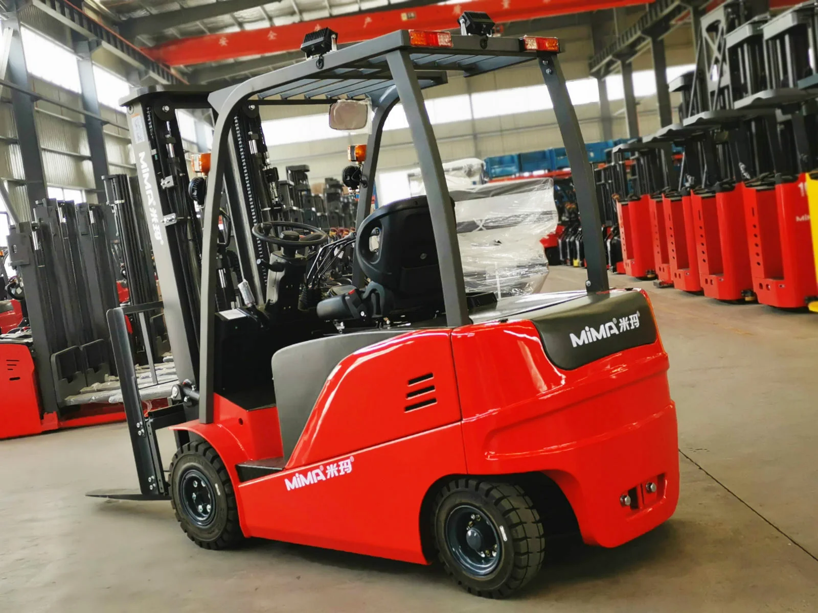 
MIMA 3.5tons 4-wheels Front Drive Horizontal Balance Forklift Truck with Hydraulic Steering 