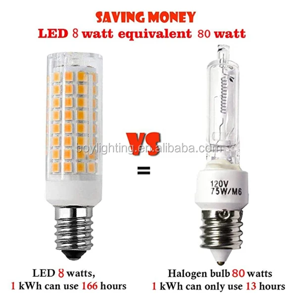 New items high lumen CRI>85 led AC120V AC230V E14 8W led bulb