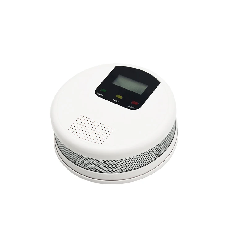 EN50291 standard AA battery operated carbon monoxide detector with LCD display