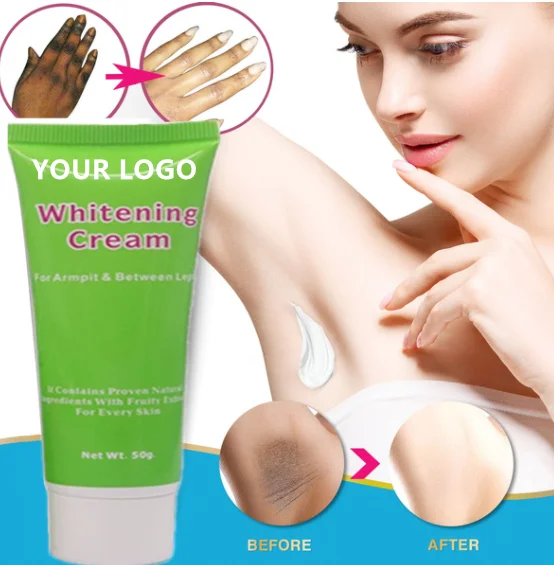 

50g Natural Whitening Cream Emulsion Skin Care Products For Lightening & Brightening Armpit Knees Elbows Sensitive Private area, Milk white