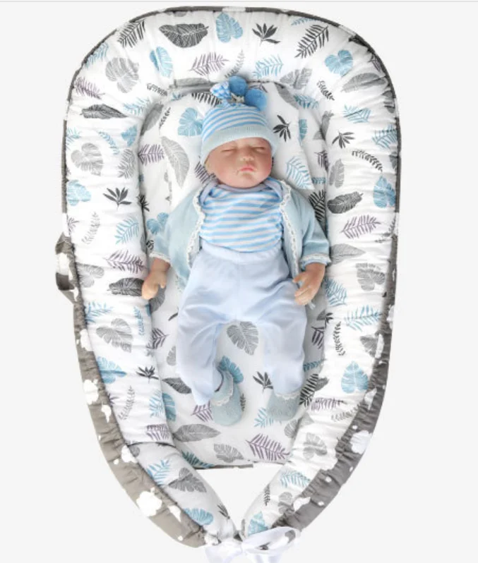 

Super soft organic cotton baby snuggle nest sleeping bed for 24 months old