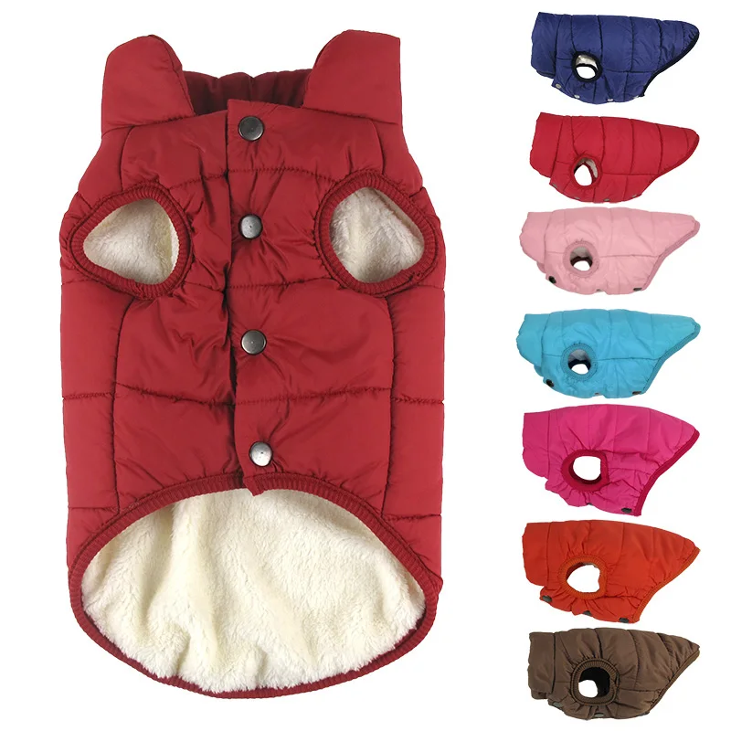 

Winter Dog Coat Clothes for Small Medium Large Dogs Clothing Warm Dog Vest Jacket Coat Puppy Winter Clothes Chihuahua Bulldog