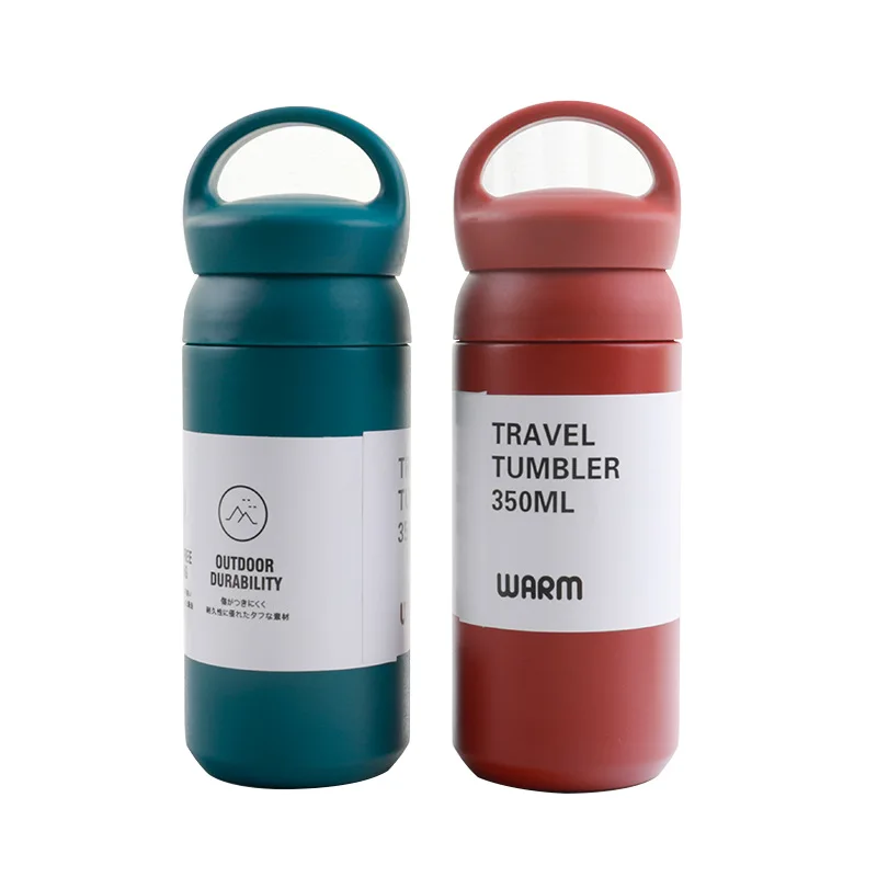 

Food Grade Powder Coating Stainless Steel Drinking Water Bottle With Portable Handle Custom Double Walled Thermo Flask