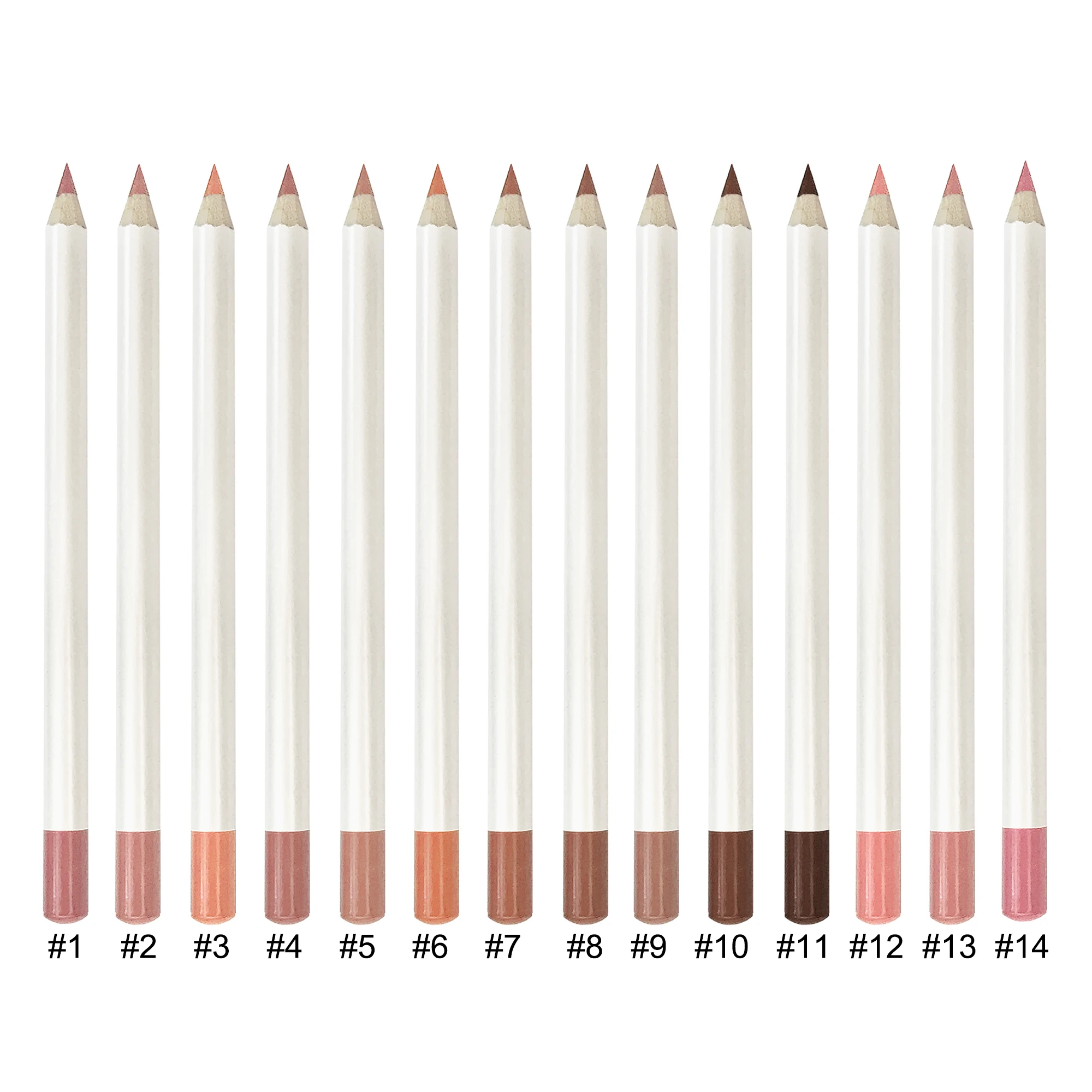 Cosmetics Custom logo Vegan Lipliners Dark Brown Nude pink Private Label Lip Liner