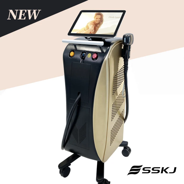 

New design 1600W diode laser 755 808 1064 diode laser hair removal machine