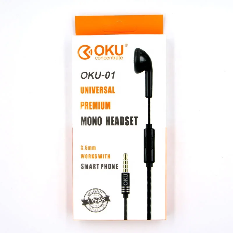 mono headset with microphone 3.5 mm