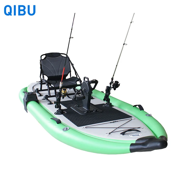 

QIBU PHT-02 Latest OEM/ODM Inflatable Fishing Kayaks Pedal Drive From Factory Direct Sale, Multi colors for choices