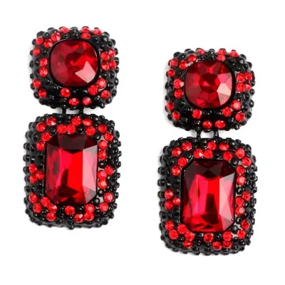 

VRIUA Retro Long Exquisite Natural Gemstone Stud Earrings Free Shipping