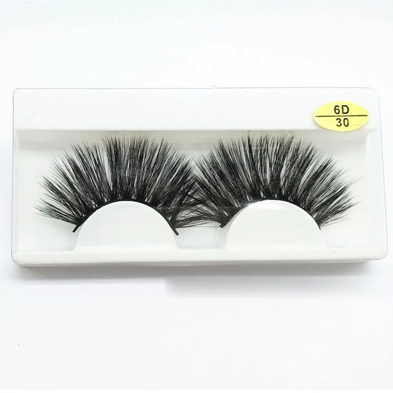 

Thick Synthetic Hair lashes private label 6d wholesale vendor 5d faux mink eyelashes 25mm, Colour