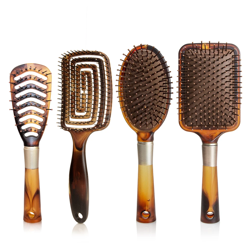 

Masterlee amazing new product vent brush amber hot comb massage detangling hair brush, White color