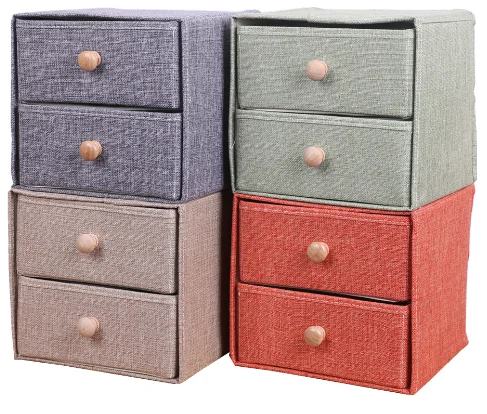 

2021 Royalunion Foldable Non Woven Fabric Storage Box with Lids, Underwear Storage Box fabric basket storage bin