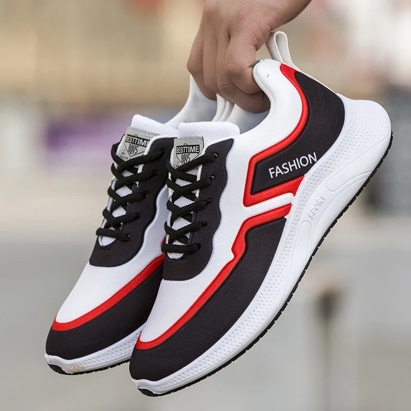 

New Modern Design Hot Selling Customized Logo Newest Design Mesh Breathable Running Shoes, 2 colors
