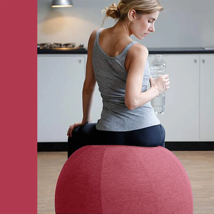 

65CM Cute Pink Stability Sitting Balance Ball Chair For Home,Office,Pilates,Yoga, Color card