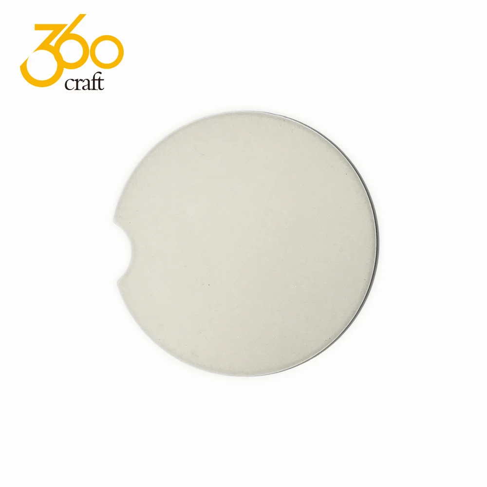 

Wholesale Custom Durable White Blank Sublimation Round Absorbent Car Ceramic Coasters For Drink