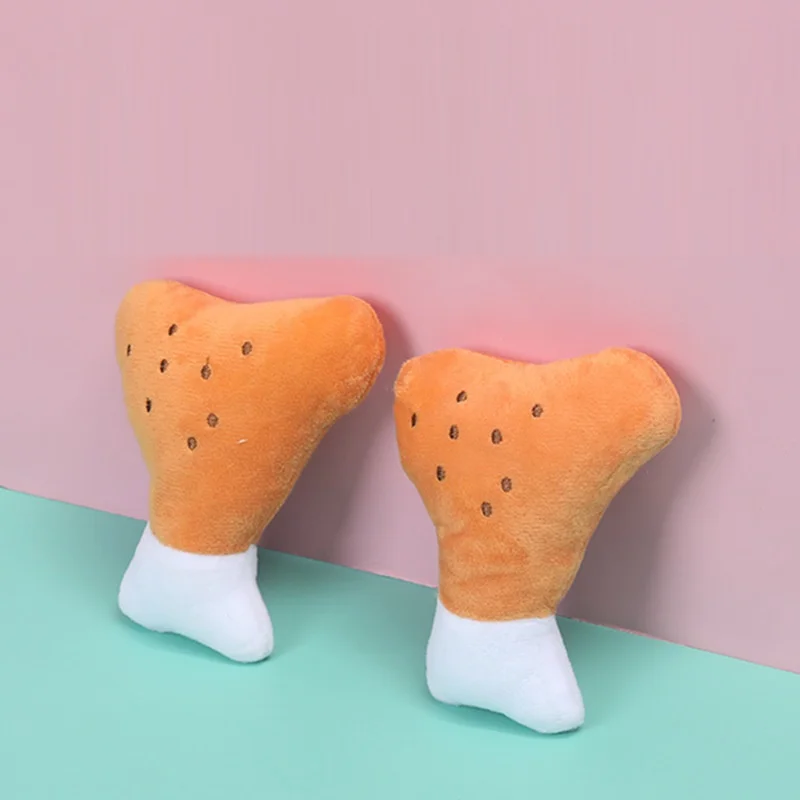 

Drop shipping Pet Toys Big Drumstick Toys Bite Resistant Sounding Plush Toys, Picture showed