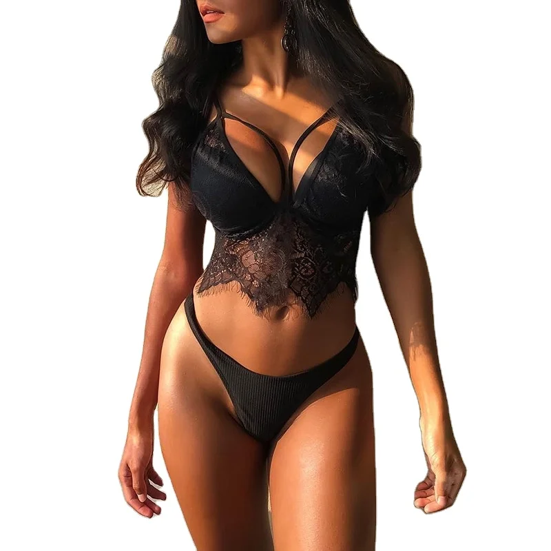 

New Trend Lovely Training Vest Women Plus Size D Cup Bra And Panties Sets Women Lingerie 2022