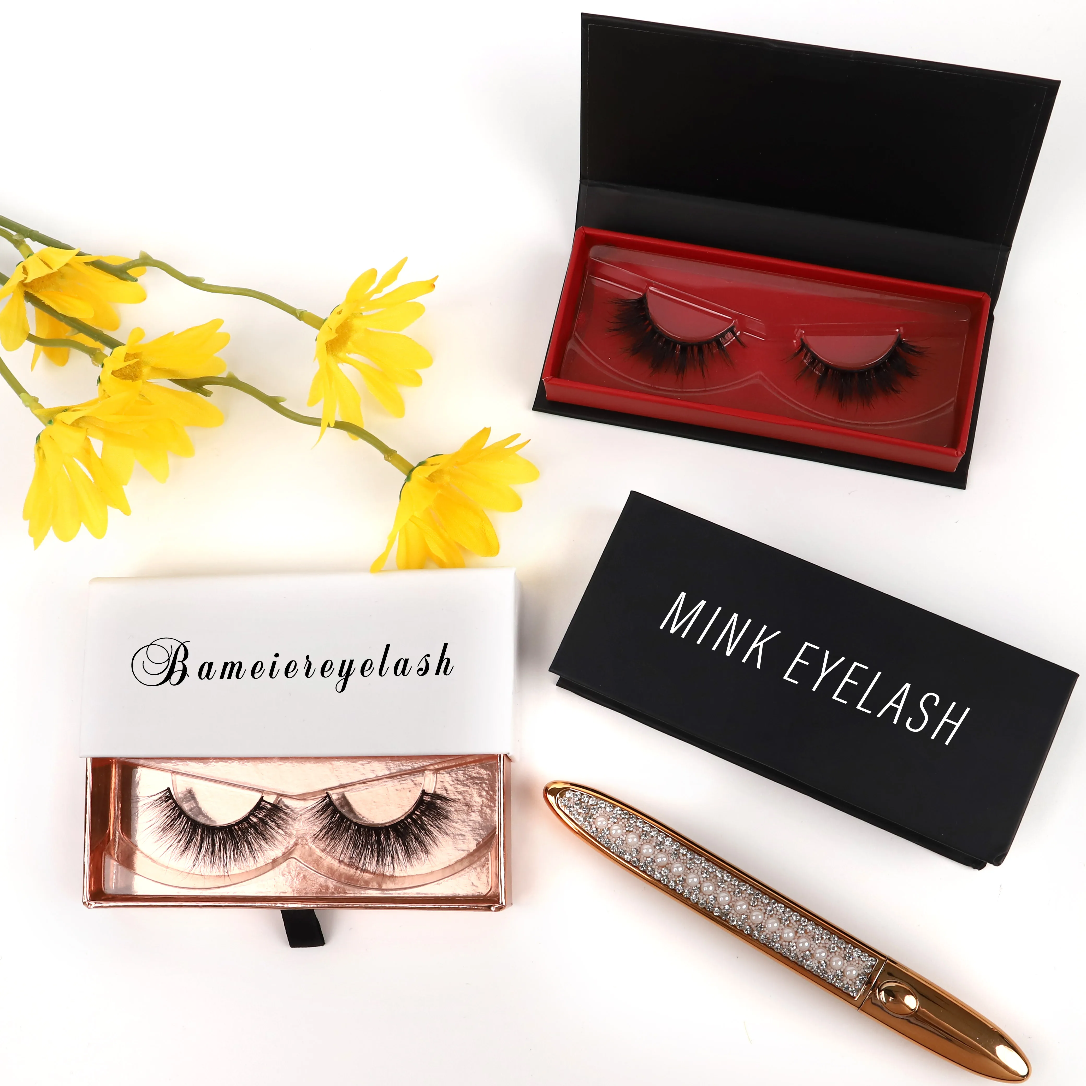 

Strip mink eyelash vendor wholesale factory price 3d lashes handmade mink lashes