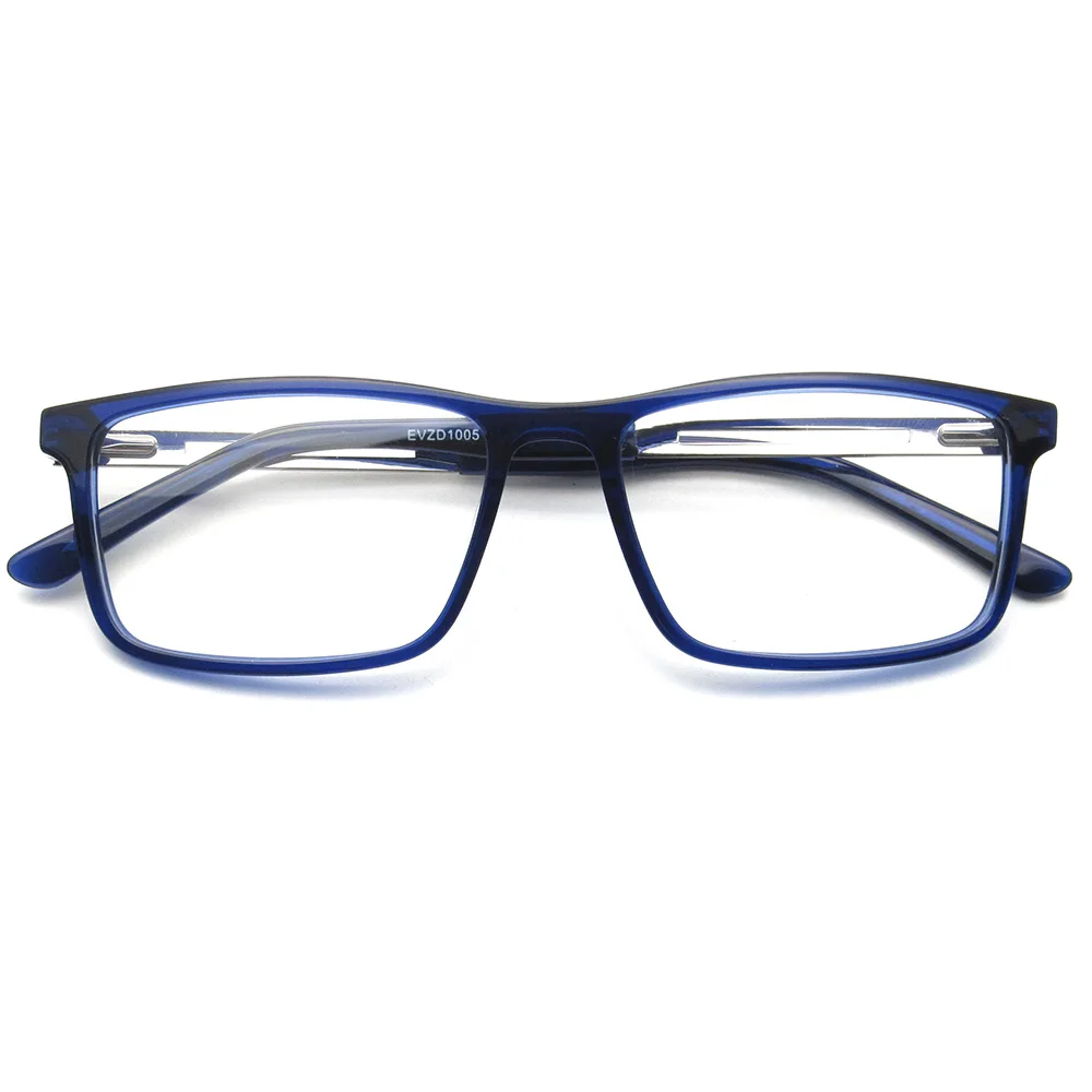 

Classic big rectangle acetate eye glass frames for men