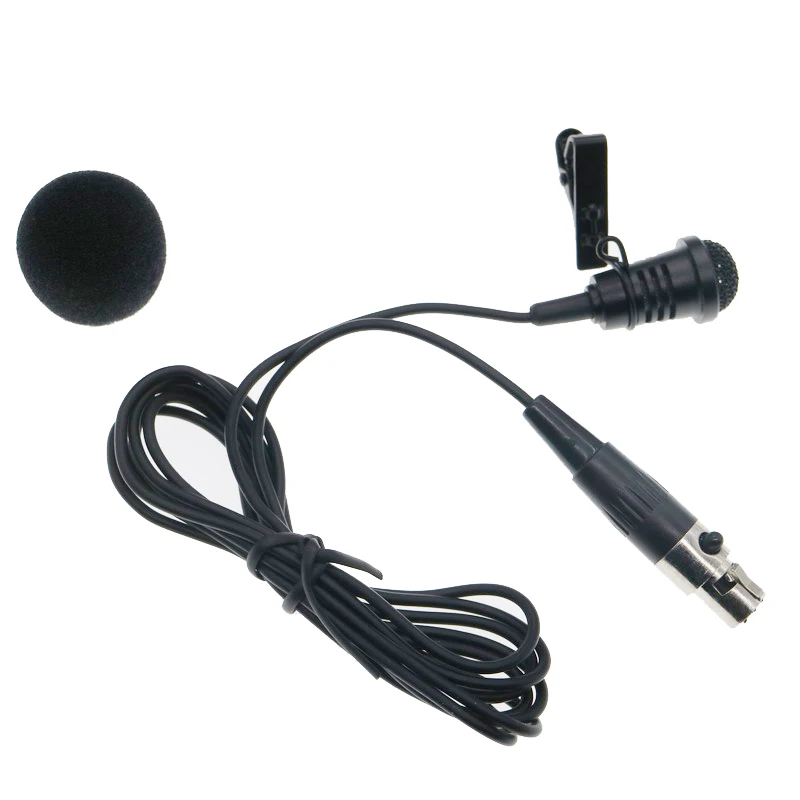 

Pro ME4 Tie Clip-On Lavalier Lapel Cardioid Microphone TA4F Mini 4Pin XLR For ULX KCX GLX SLX PGX Wireless BodyPack Transmitter