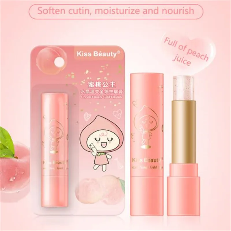 

Hot selling Private Label Women Lip Care Moisturizing Gold Lip Balm, Pink