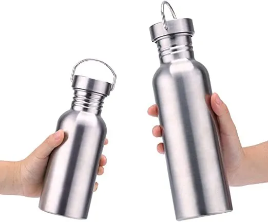 

Uninsulated Single Walled Stainless Steel Sports Water Bottle 18/8 for Cyclists, BPA Free 26oz, Accept customize