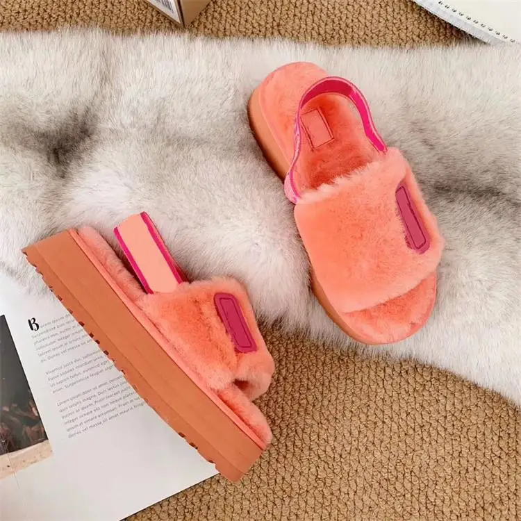 
uggh slides for women uggh slippers kids custom fox fur slides womens fur slippers fur slides 