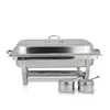 Party Catering Buffet Serving 2 Half Pan Set Hot Stainless Steel Food Warmer