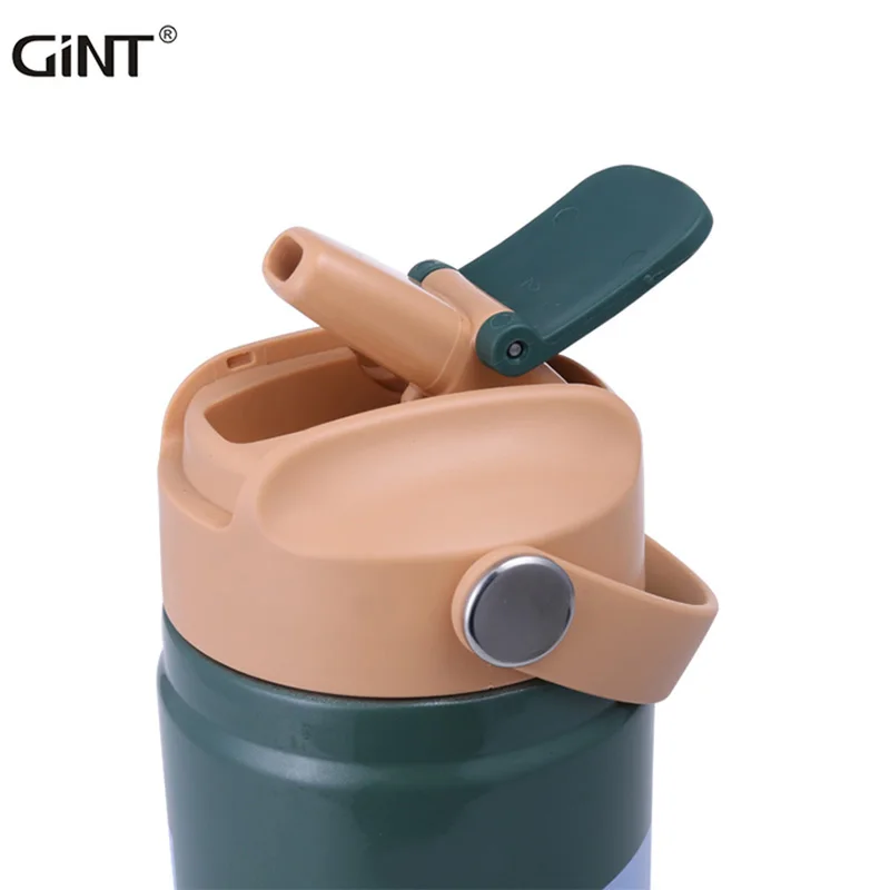 

2021 New design 550 ml 316 Stainless Steel coffee cup Vacuum Water Cup with Straw Insulated Water Bottles, Customized colors acceptable